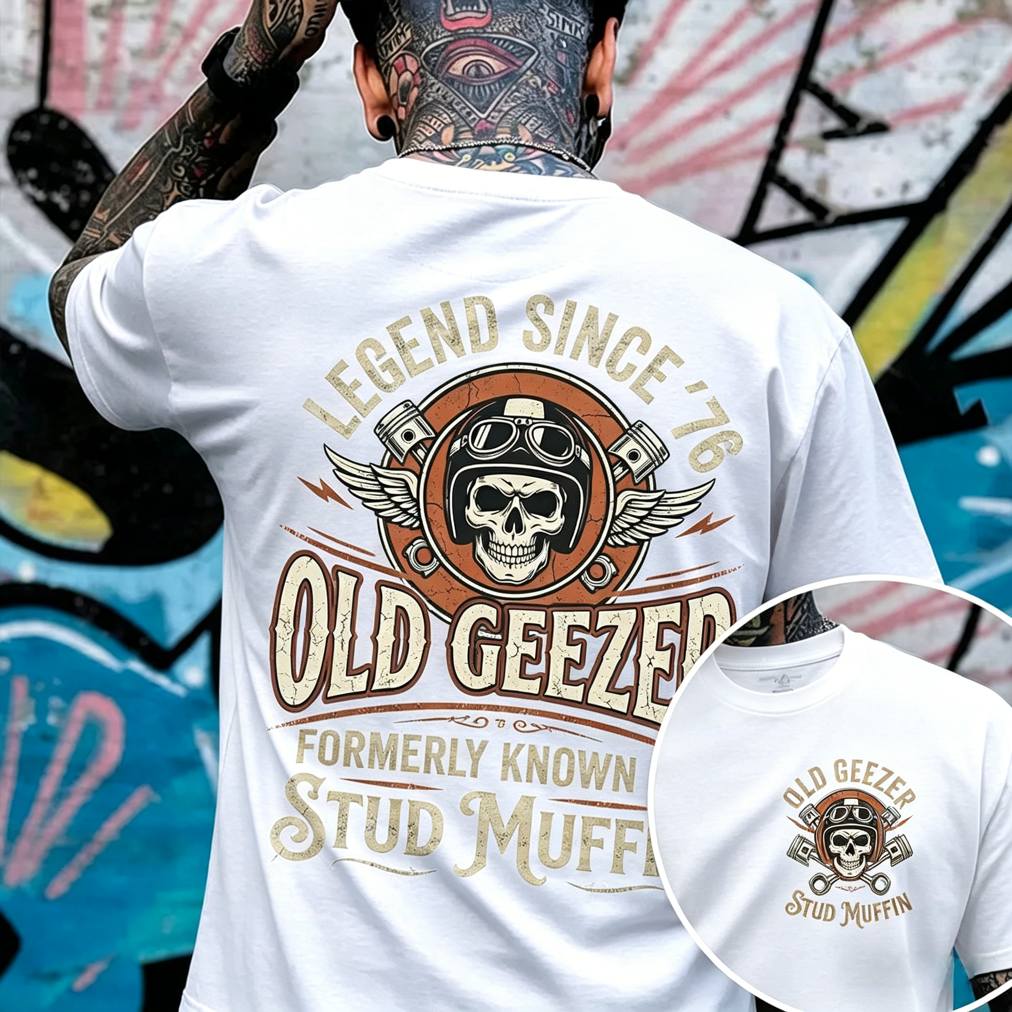 Old Geezer Legend Since '76 T-shirt