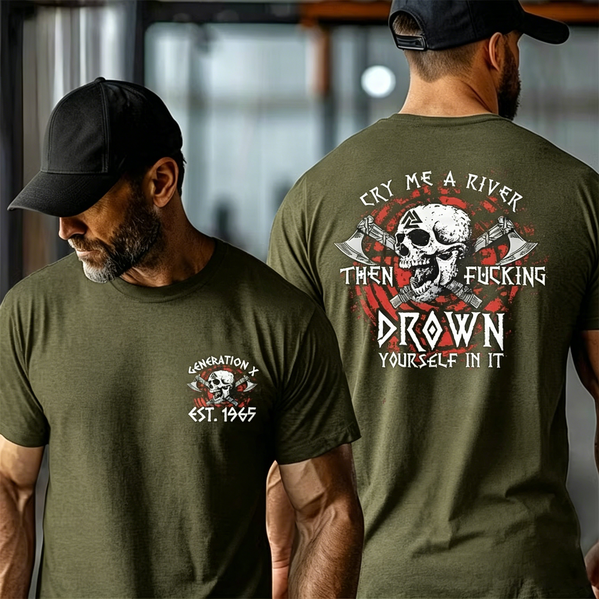 Cry Me A River Then F*** Drown Yourself In It T-shirt, Generation X 2 Side Custom Year Of Birth Sweatshirt