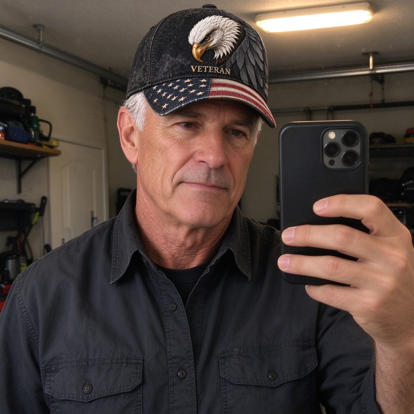 🎖️ Service Ends, Honor Remains. Veteran Tribute Bald Eagle Baseball Cap