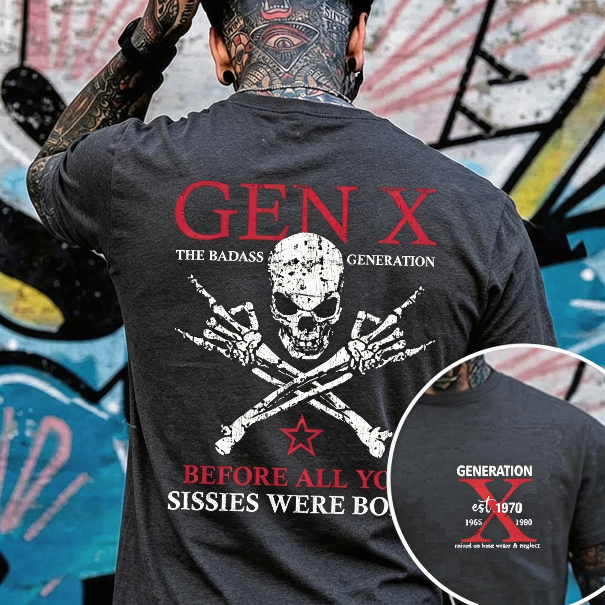 Generation X Badass Generation T-shirt, Before All You Sissies Were Born, Unisex, Custom Year Of Birth T-shirt