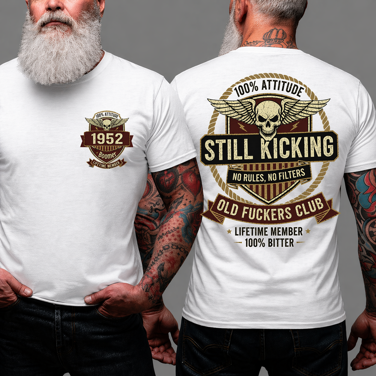 Old Guys Club Lifetime Member Still Kicking T-shirt