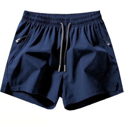 3 packs Men's Plain Solid Color Drawstring Pocket Shorts