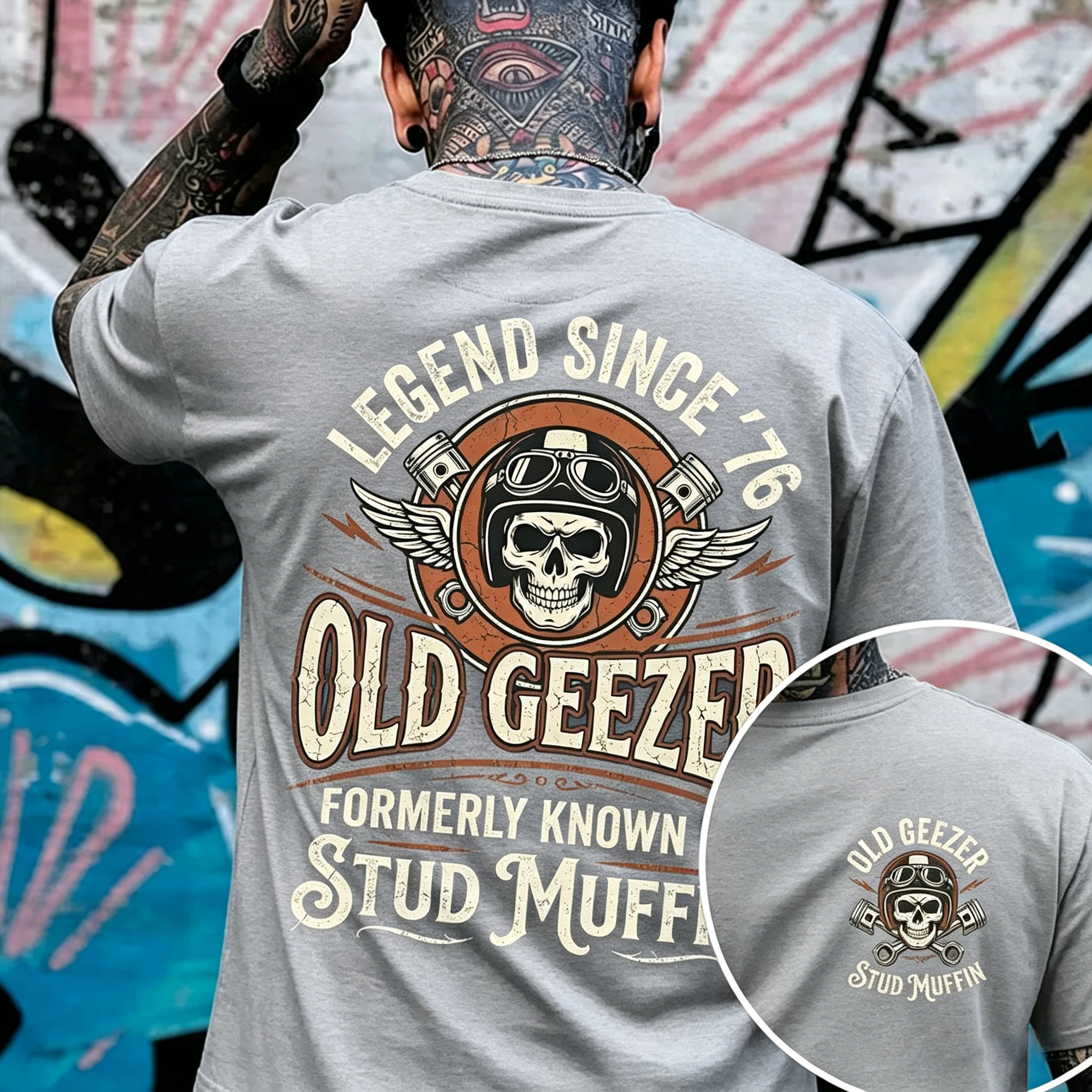 Old Geezer Legend Since '76 T-shirt