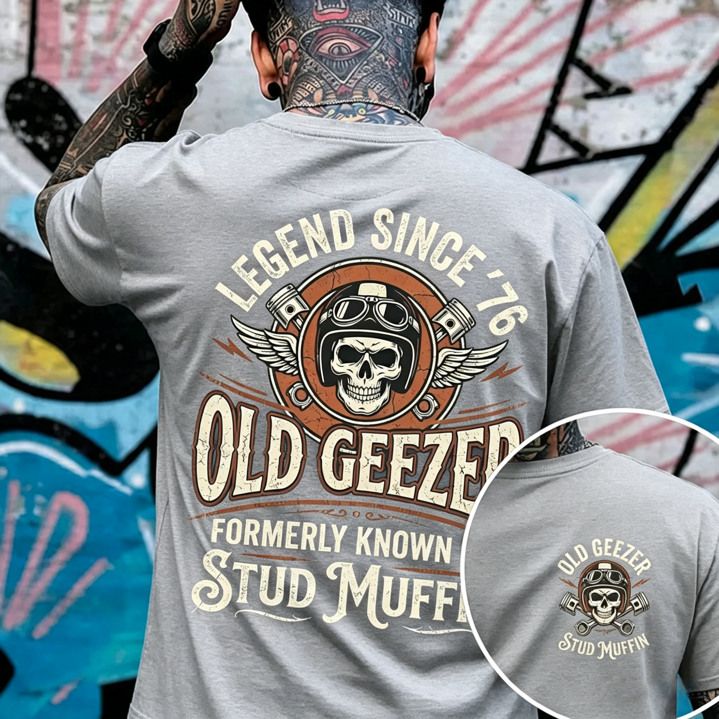 Old Geezer Legend Since '76 T-shirt