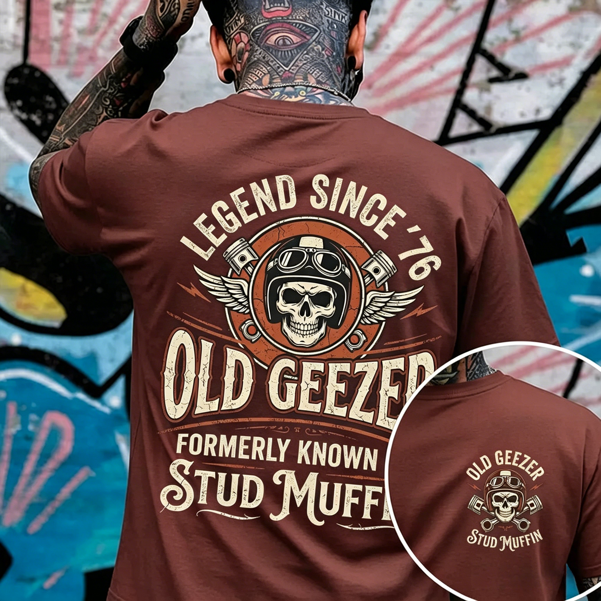 Old Geezer Legend Since '76 T-shirt