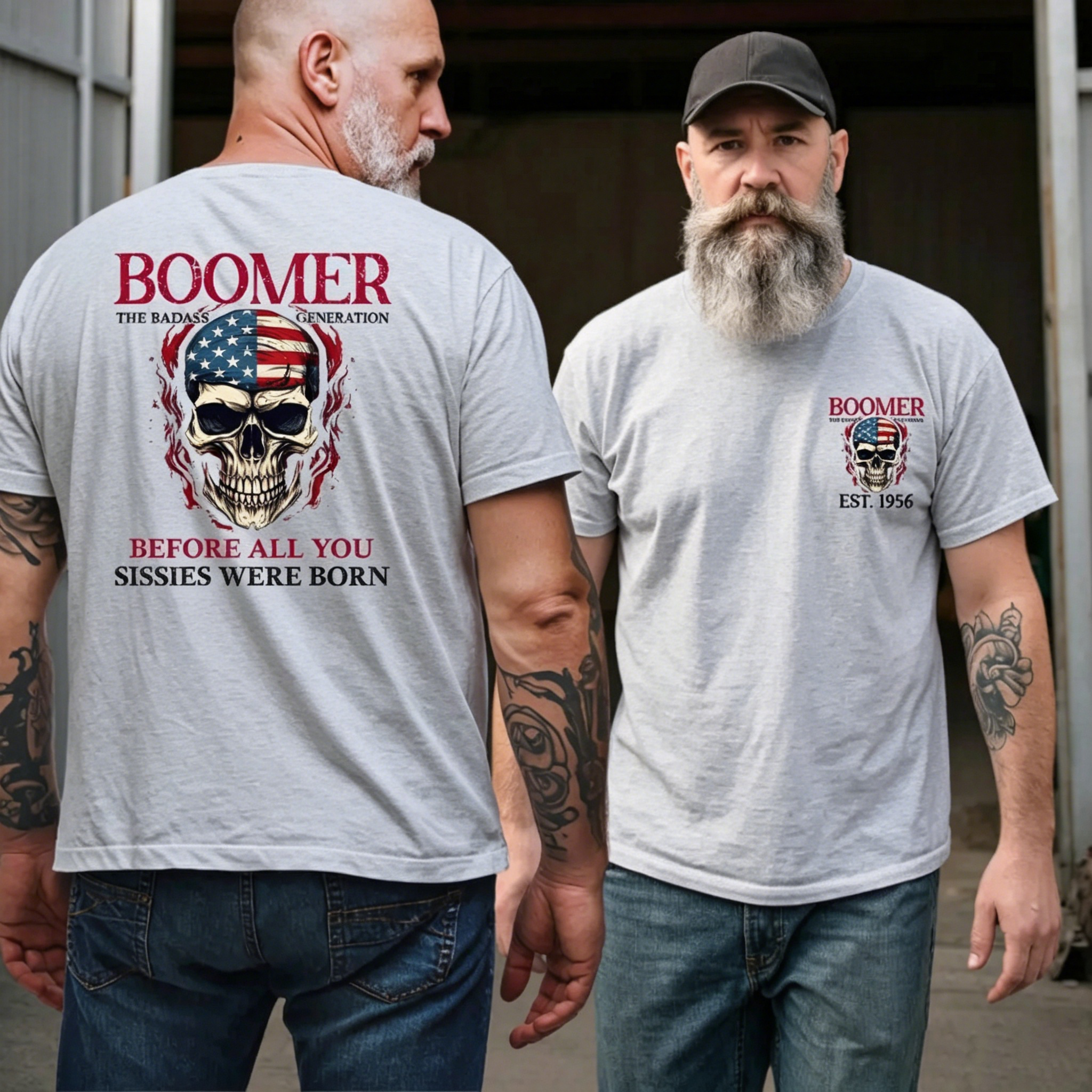 BOOMER The Badass Generation Custom Year Of Birth T shirt, Unisex, Before All You Sissies Were Born T shirt