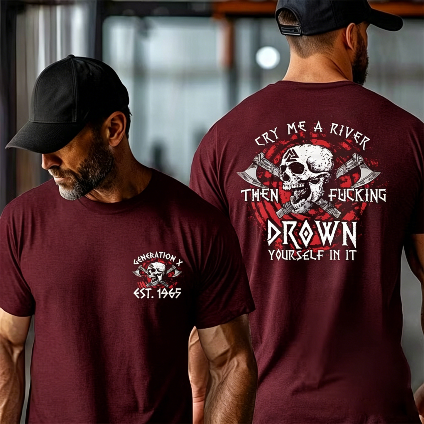 Cry Me A River Then F*** Drown Yourself In It T-shirt, Generation X 2 Side Custom Year Of Birth Sweatshirt