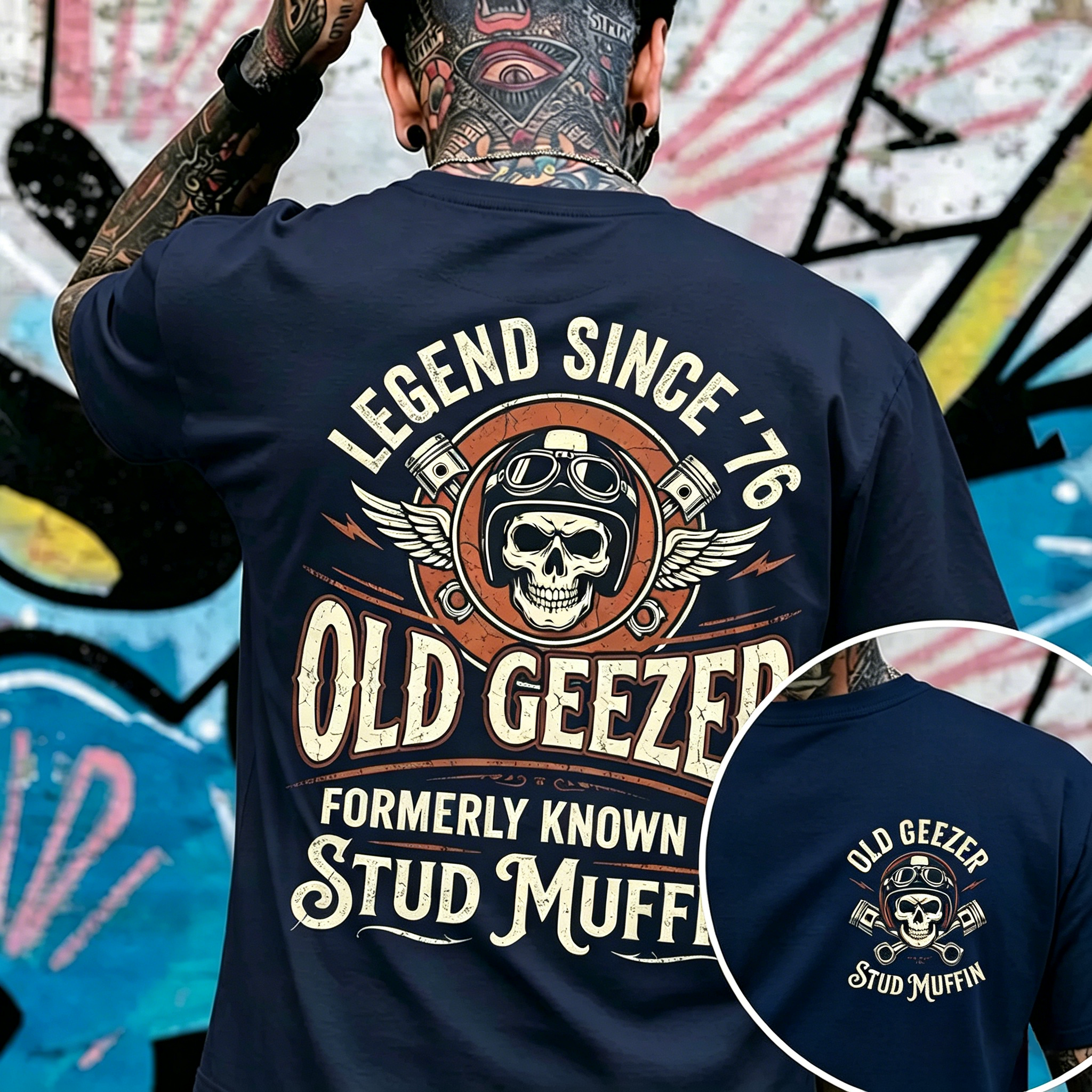 Old Geezer Legend Since '76 T-shirt