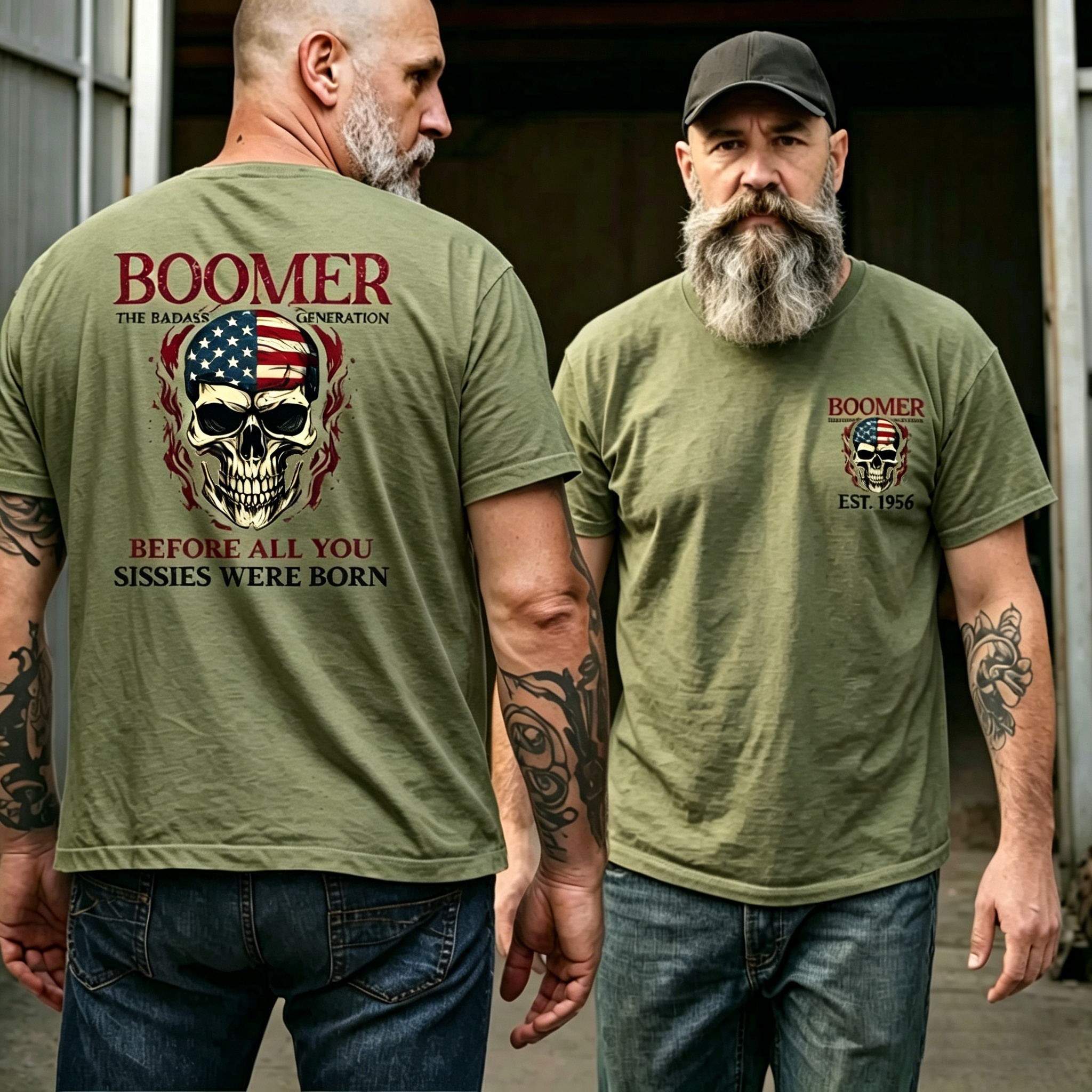 BOOMER The Badass Generation Custom Year Of Birth T shirt, Unisex, Before All You Sissies Were Born T shirt