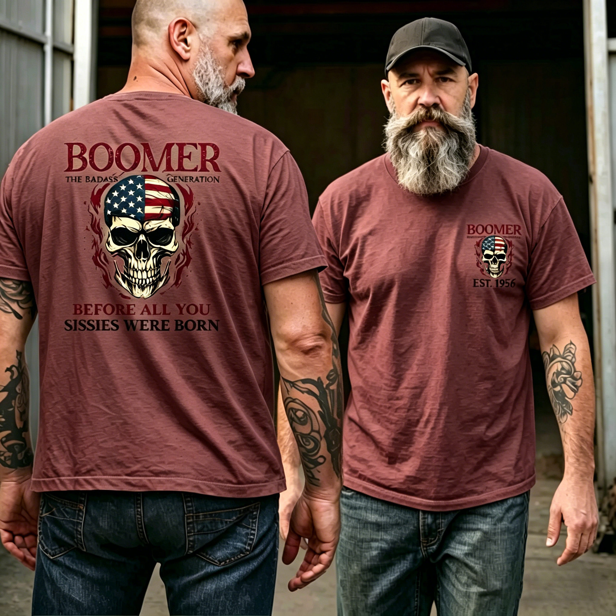 BOOMER The Badass Generation Custom Year Of Birth T shirt, Unisex, Before All You Sissies Were Born T shirt