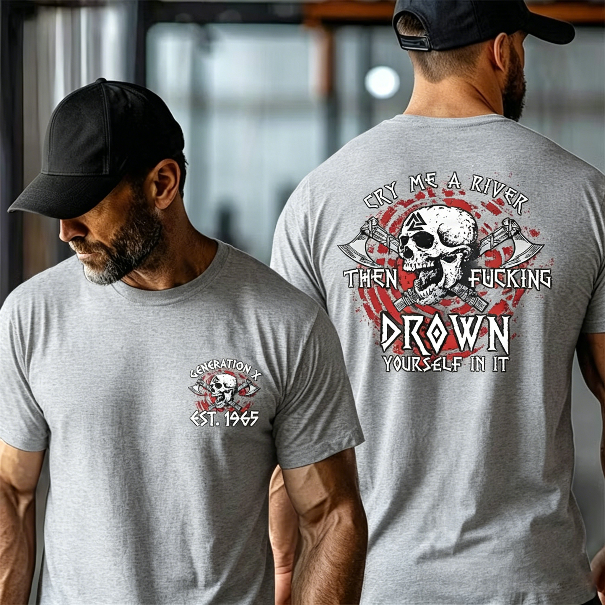 Cry Me A River Then F*** Drown Yourself In It T-shirt, Generation X 2 Side Custom Year Of Birth Sweatshirt