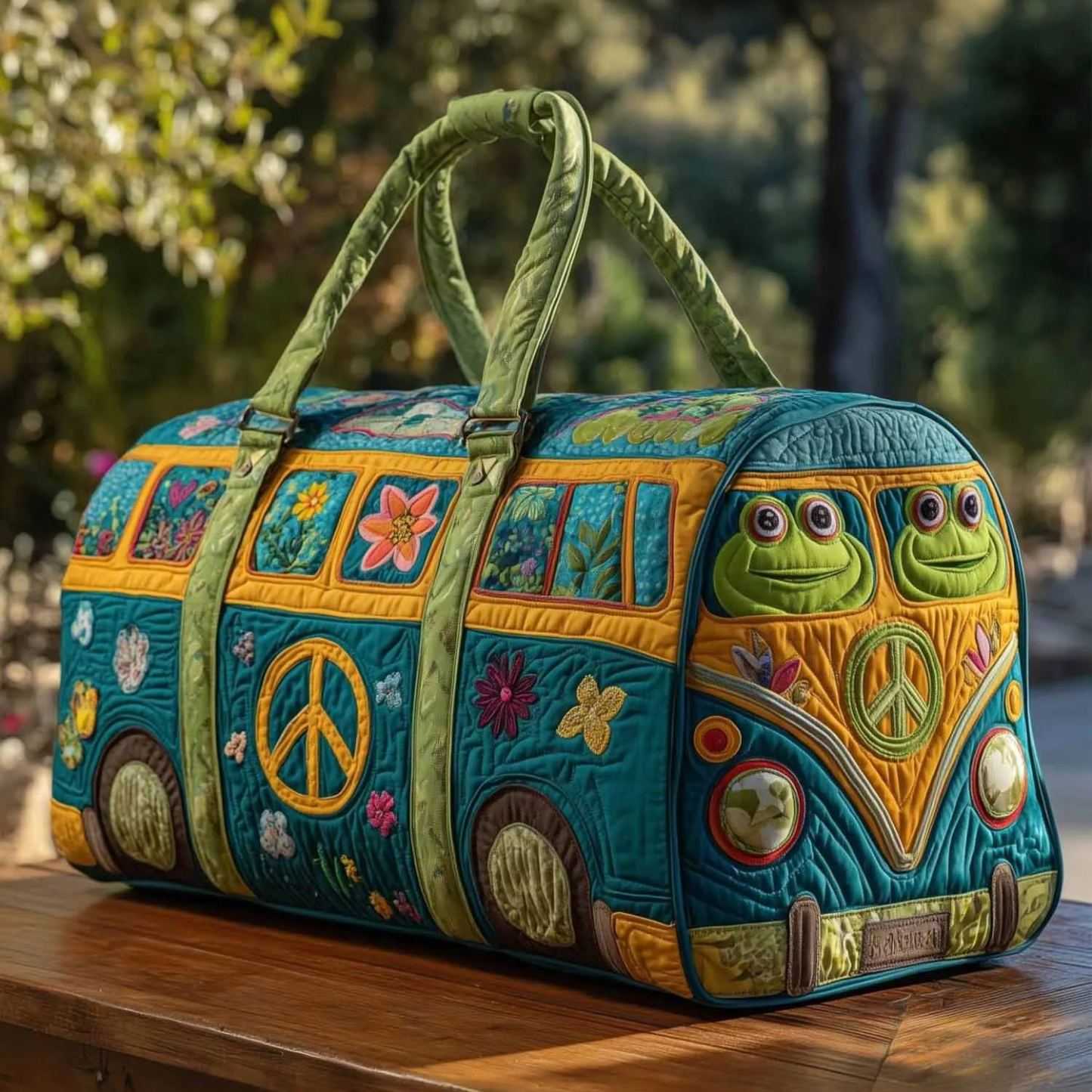 ✨Hippie Van Quilted Duffle Bag