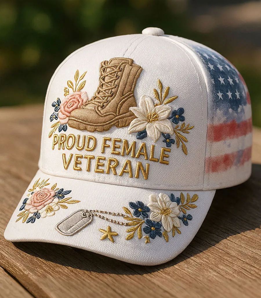 Women's Proud Female Veteran Hats