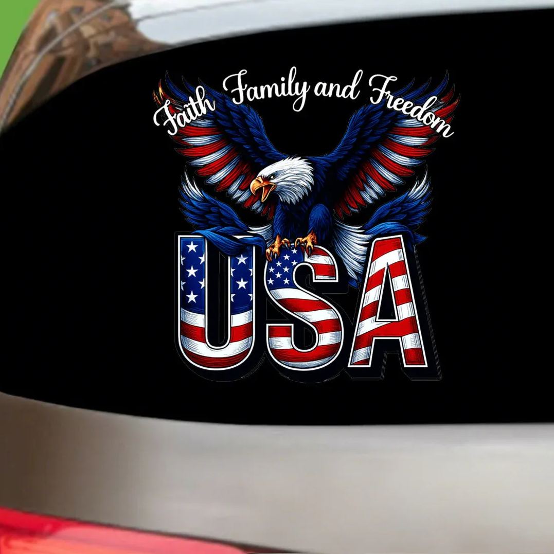 USA Eagles 250th Anniversary Semiquincentennial 1776-2026 Car Window Decal Sticker