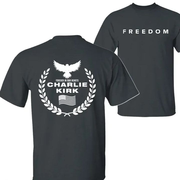Freedom Foever Our Hearts Pattern100% Cotton T-Shirt