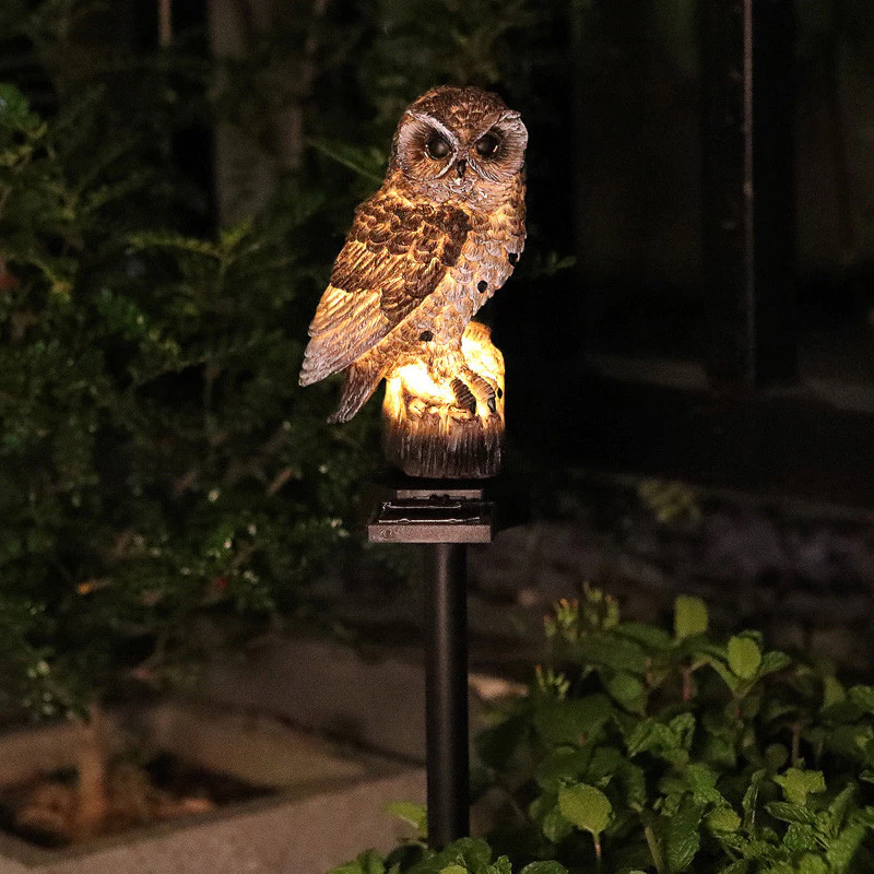 🔥Hot Sale🔥Waterproof Solar Owl Light – LED Pathway Light for Lawn, Garden & Outdoor Decor
