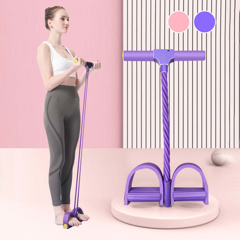 💕Flash Sale 50% OFF✨Fitness Resistance Bands-4 Tube Pedal Ankle Puller
