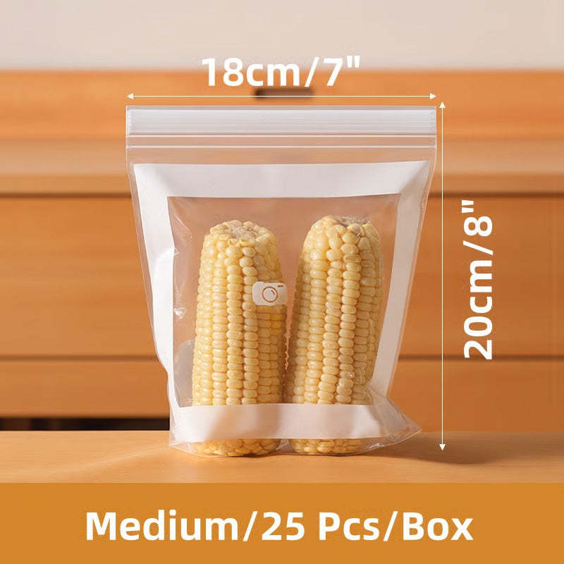 Transparent Food-Grade Reinforced Double-Seal Bags