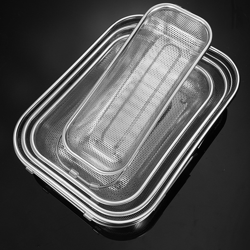 Stainless Steel Telescopic Drainer Basket