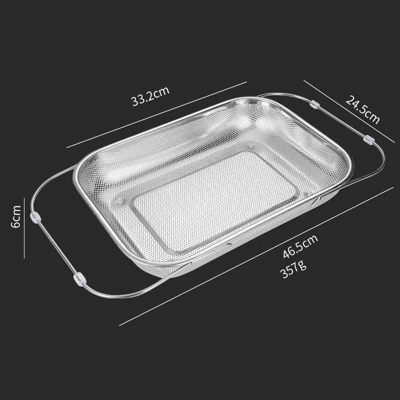 Stainless Steel Telescopic Drainer Basket