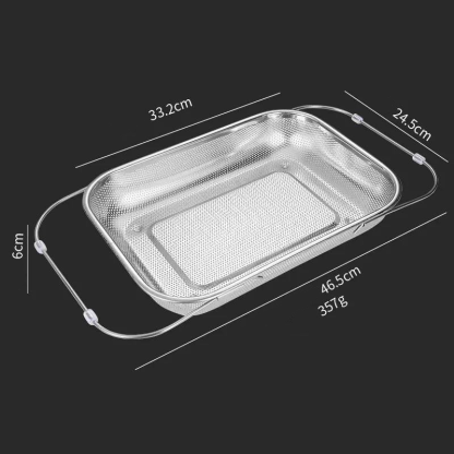 Stainless Steel Telescopic Drainer Basket