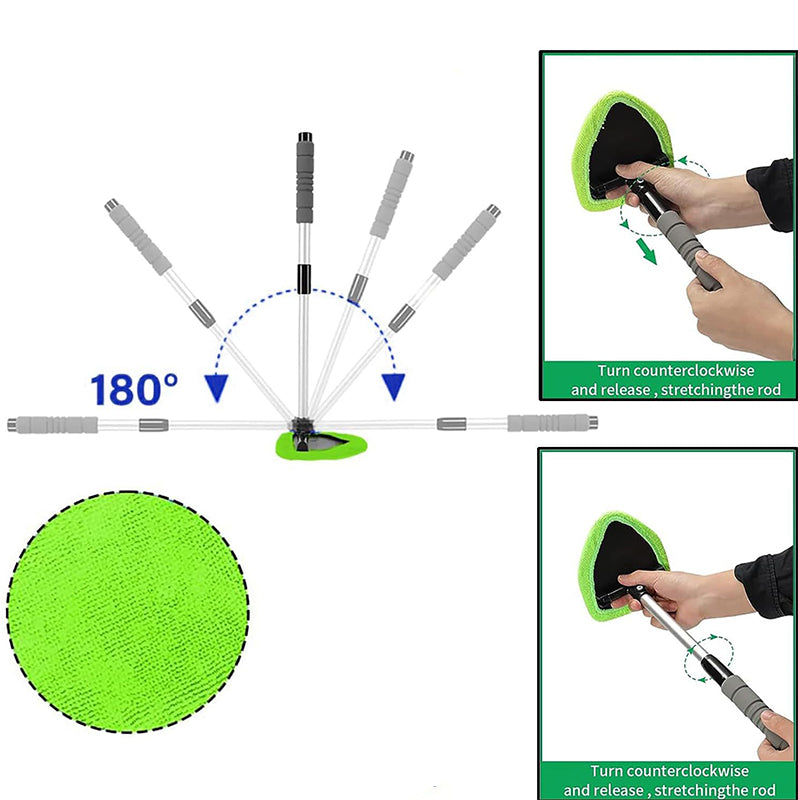 🔥2026New Year Hot Sale 49% OFF - Windshield Cleaning Tool Set with Extendable Handle