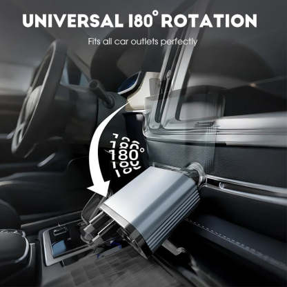 ⚡✨ Ultra-fast 4-in-1 Car Charger 90W – With Retractable Cables & Ambient Starlight 🚗🌌