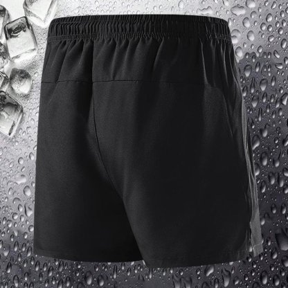 3 packs Men's Plain Solid Color Drawstring Pocket Shorts