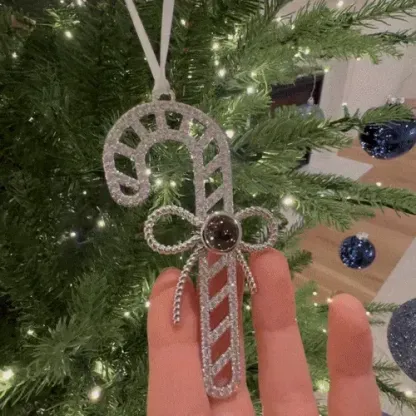 Personalized Pink Snowflake Photo Ornament Custom Projection Ornaments Christmas Gifts