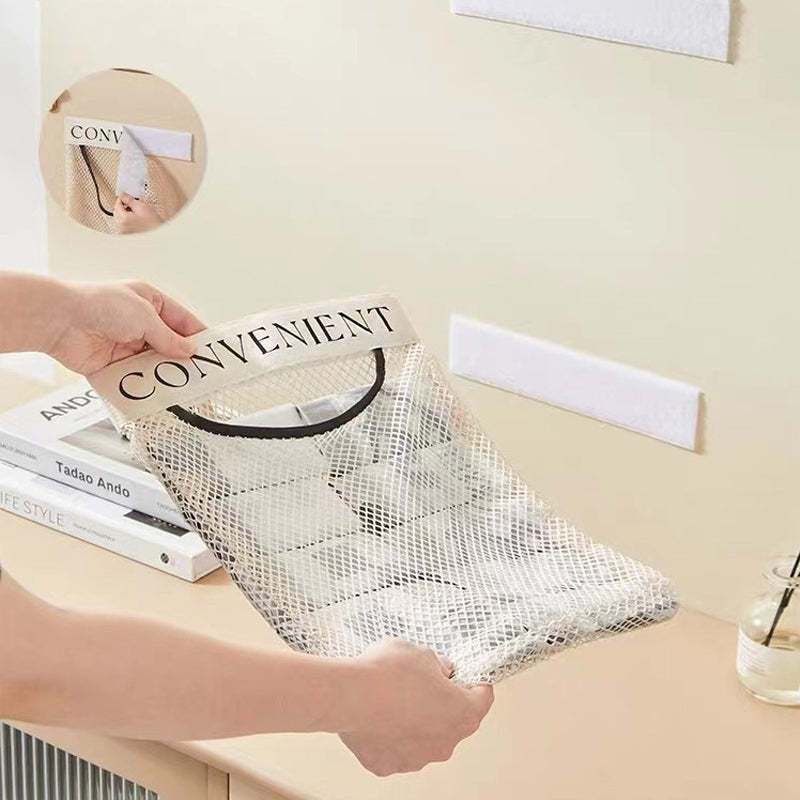🥳✅ Plus de 50 000 exemplaires vendus ! Sac suspendu en filet – Réutilisable, lavable, respirant, la solution de rangement écologique qui libère de l’espace et garde vos affaires au sec 🌿✨