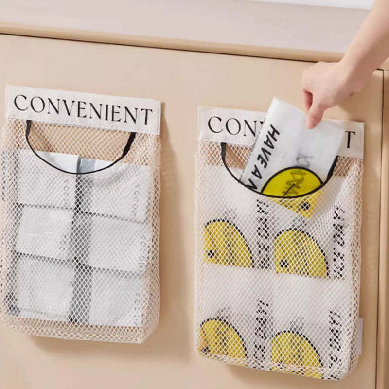 🥳✅ Plus de 50 000 exemplaires vendus ! Sac suspendu en filet – Réutilisable, lavable, respirant, la solution de rangement écologique qui libère de l’espace et garde vos affaires au sec 🌿✨
