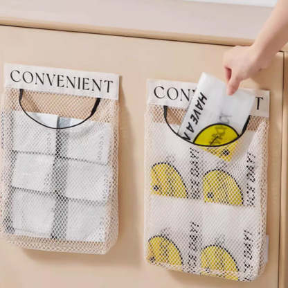 🥳✅ Plus de 50 000 exemplaires vendus ! Sac suspendu en filet – Réutilisable, lavable, respirant, la solution de rangement écologique qui libère de l’espace et garde vos affaires au sec 🌿✨
