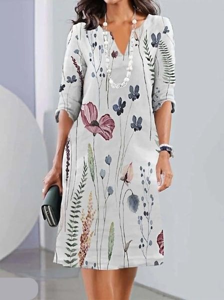 Robe Florale Superposée