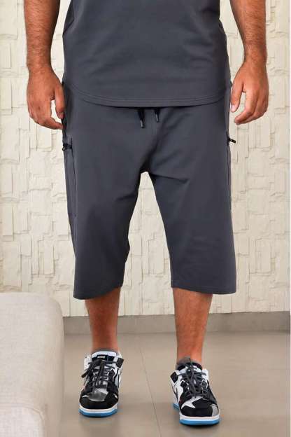 Ensemble Maybak Gris - Tee-shirt & Bermuda Assortis