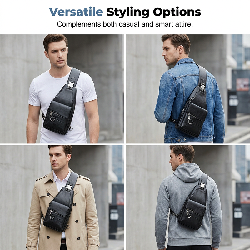 🎒 -50% MAINTENANT ! 🧳 Sac Bandoulière Homme Rétro Imperméable en Simili Cuir – Résistant à l'Eau, Rangement Intelligent & Confort Ergonomique – L'Essentiel du Quotidien ✨