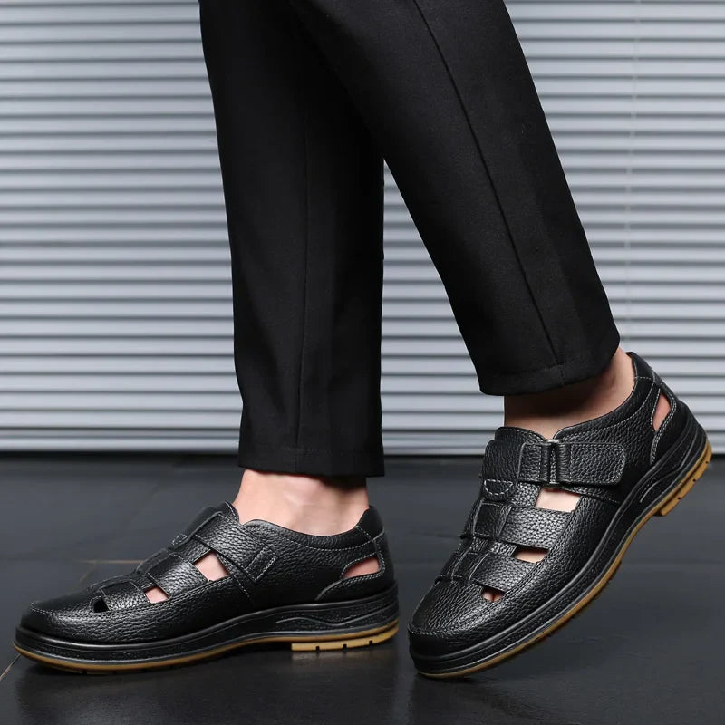 Sandales en cuir