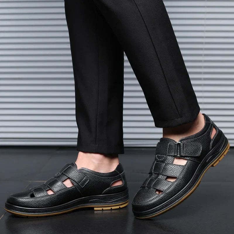 Sandales en cuir