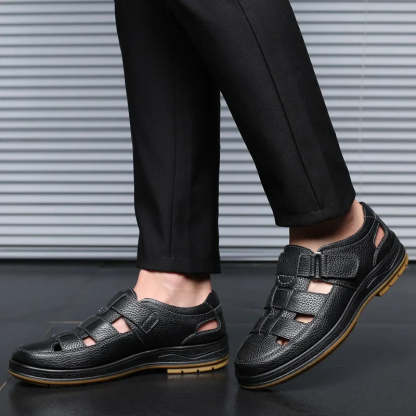 Sandales en cuir