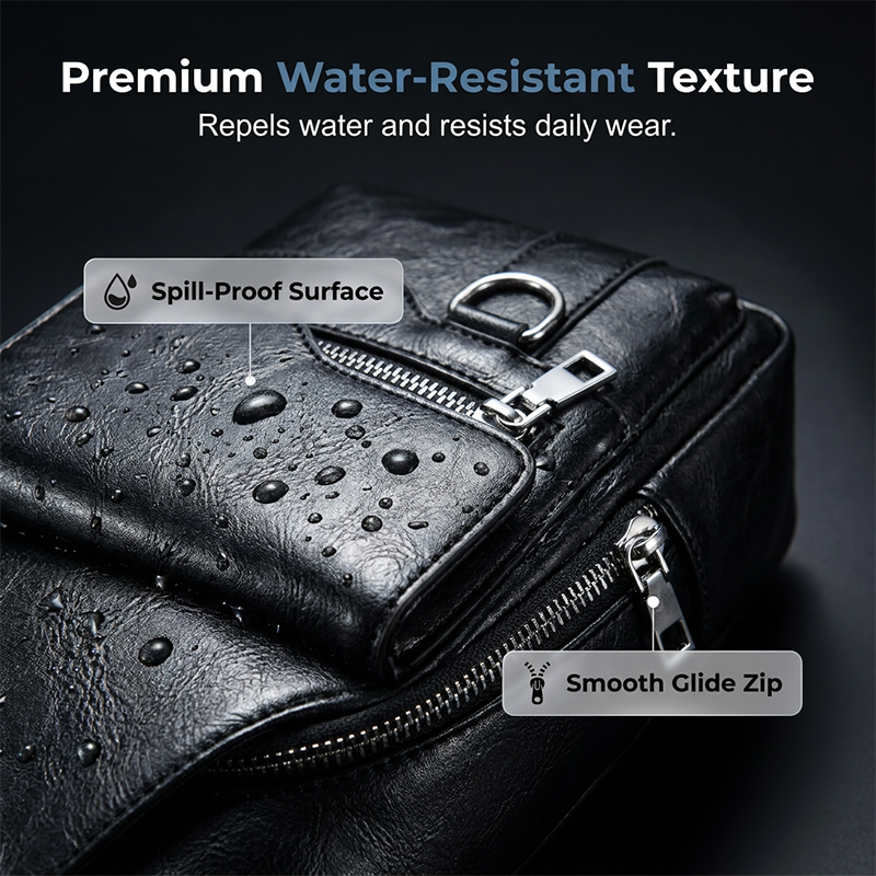 🎒 -50% MAINTENANT ! 🧳 Sac Bandoulière Homme Rétro Imperméable en Simili Cuir – Résistant à l'Eau, Rangement Intelligent & Confort Ergonomique – L'Essentiel du Quotidien ✨