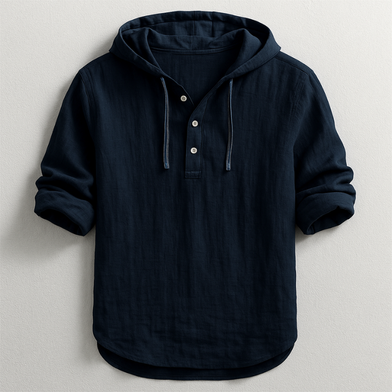 Dante Linnen™ Camisa de Lujo con Capucha – Elegancia y Comodidad