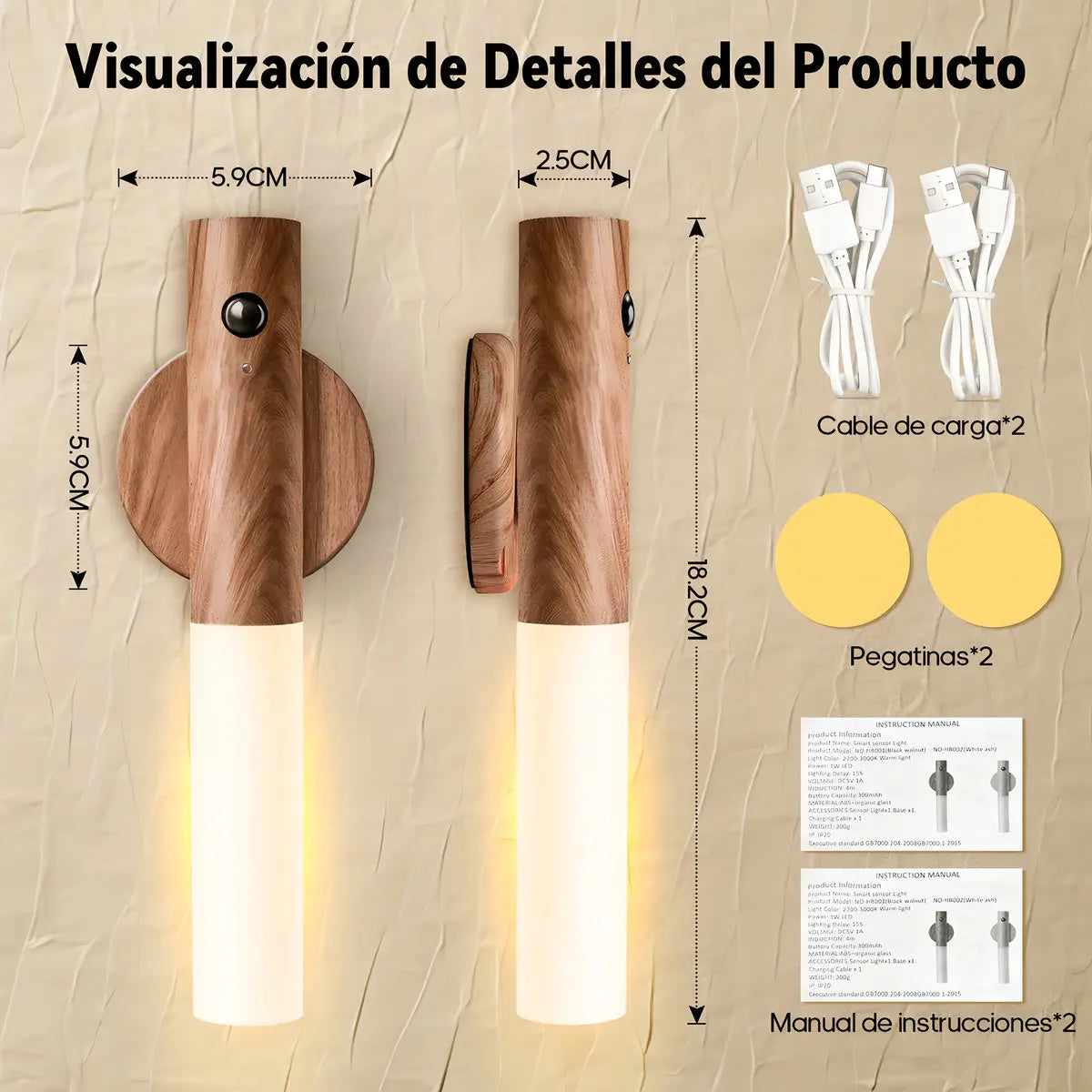 MINI LÁMPARA INTELIGENTE CON SENSOR DE MOVIMIENTO