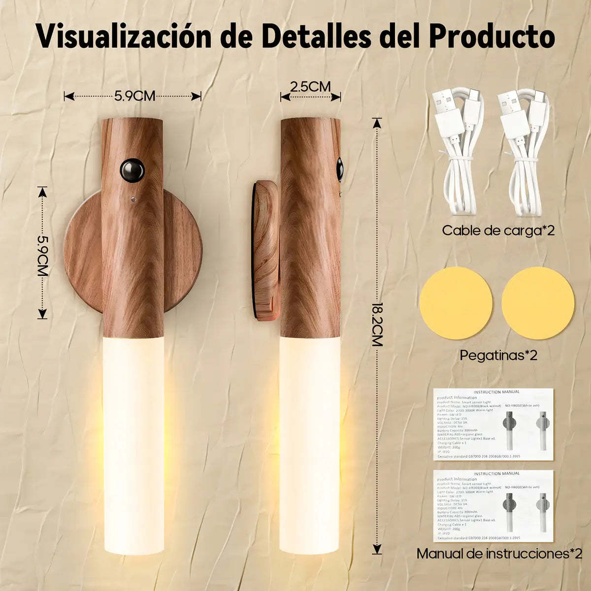 MINI LÁMPARA INTELIGENTE CON SENSOR DE MOVIMIENTO
