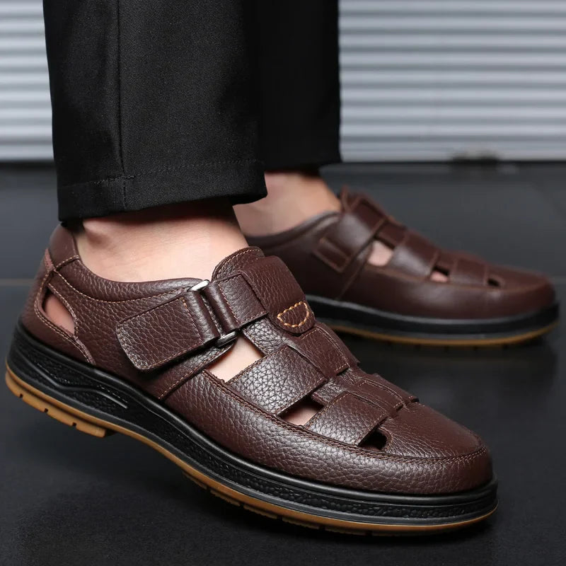 Sandales en cuir