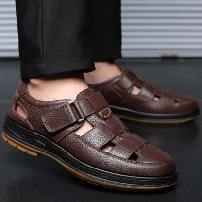 Sandales en cuir