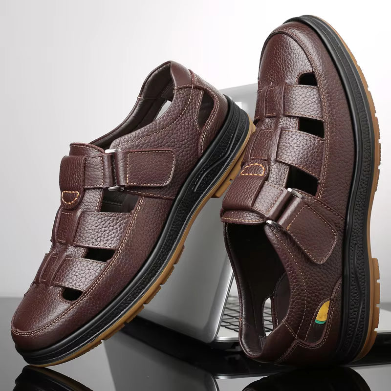 Sandales en cuir