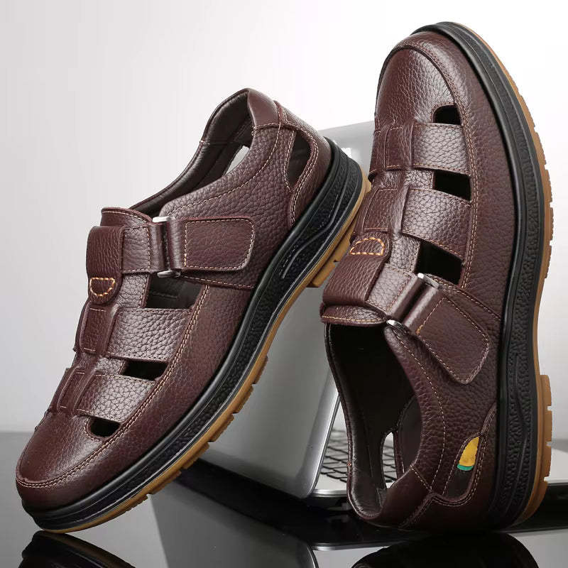 Sandales en cuir