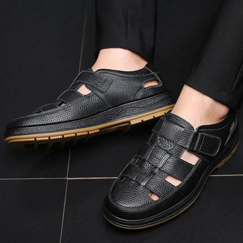 Sandales en cuir