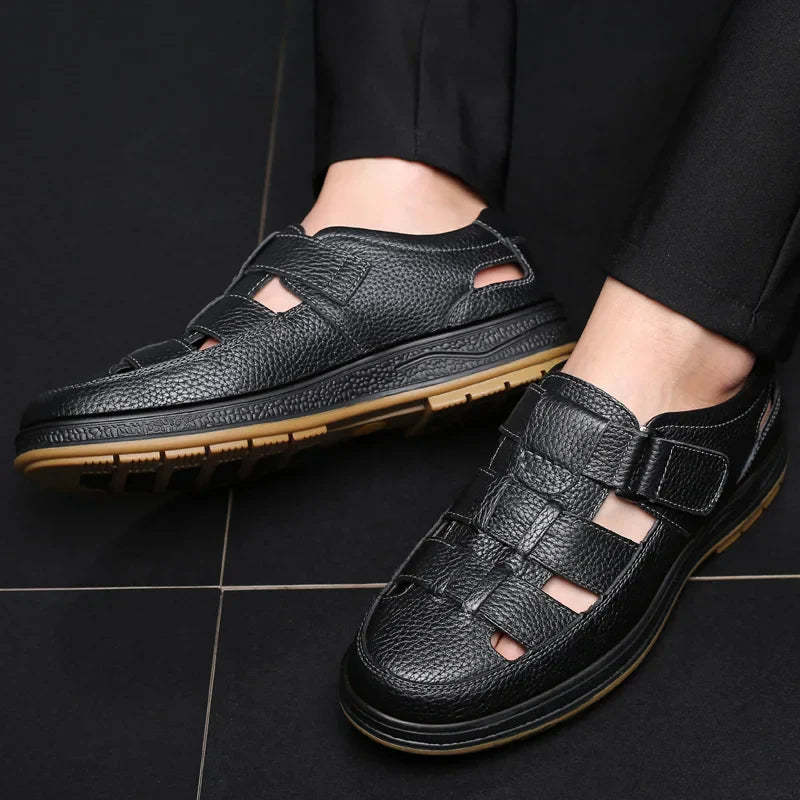 Sandales en cuir