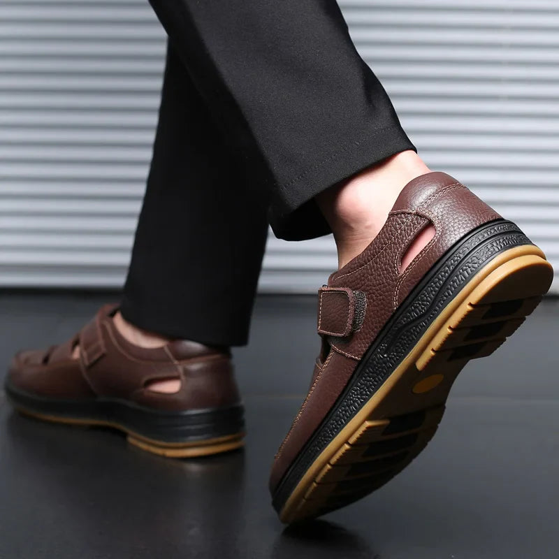 Sandales en cuir