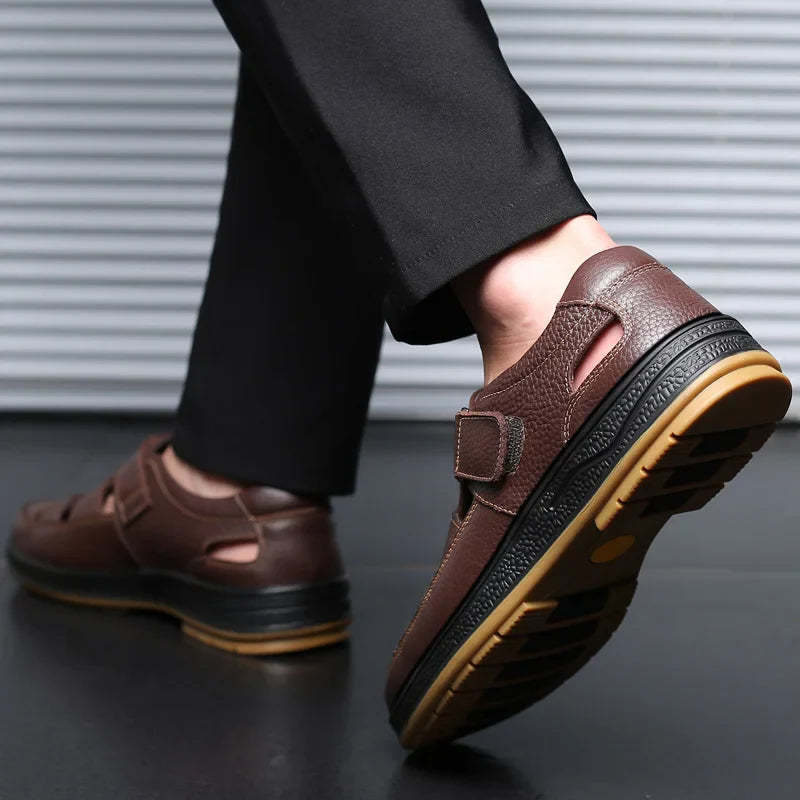 Sandales en cuir